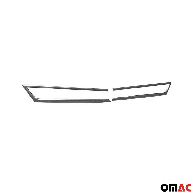 Strisce griglia per Hyundai i20 2014-2020 in acciaio inox argento 2 pezzi