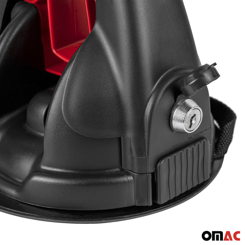 Portasci magnetico Menabo, porta snowboard, portapacchi da tetto con serratura, nero 2x