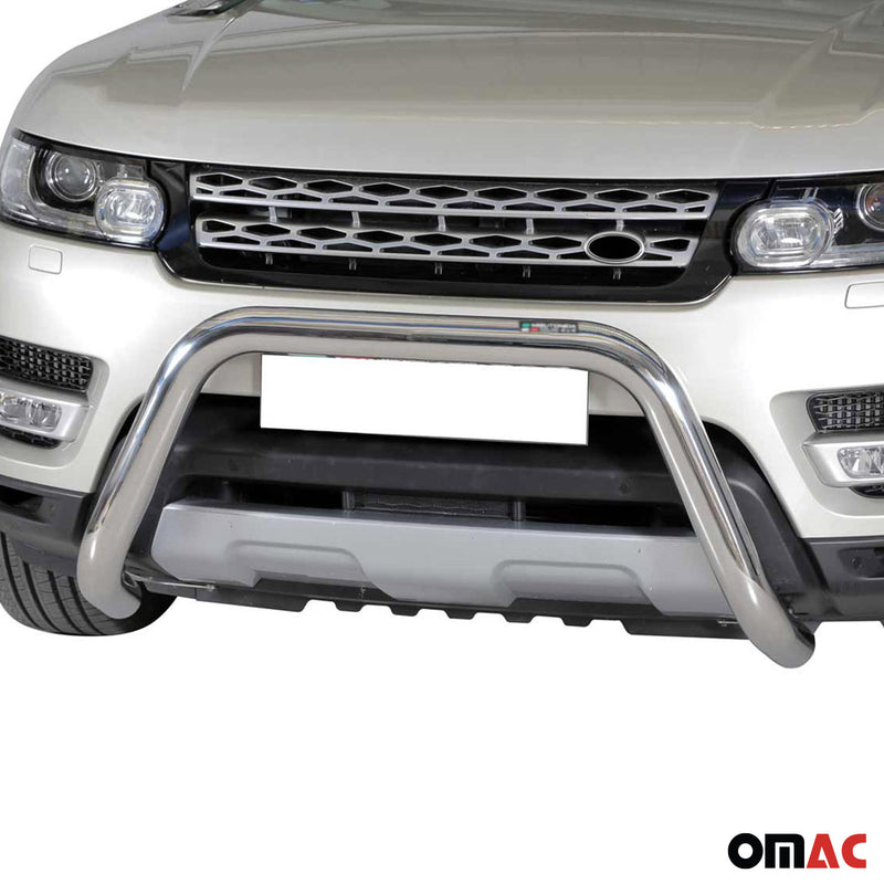 Protezione anteriore per Range Rover Sport 2014-2017 ø76mm acciaio argento 
