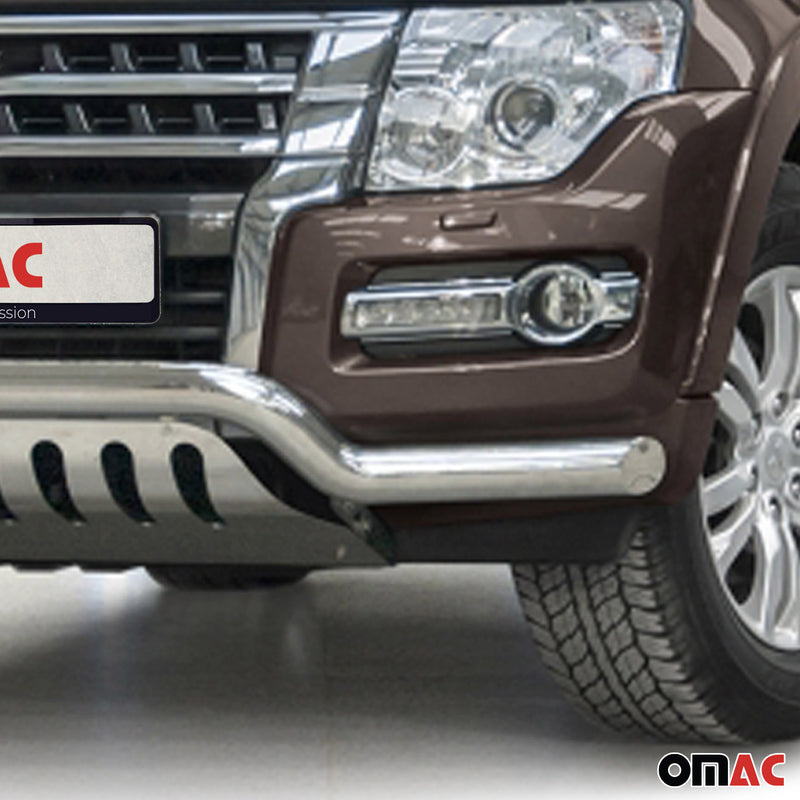 Protezione anteriore per Subaru Pajero 2014-2022 in acciaio inox ABE argento 