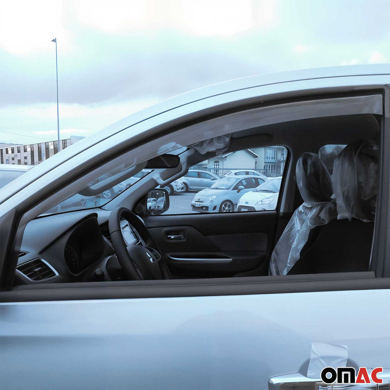 Deflettore antivento e antipioggia per Mitsubishi L200 2016-2025 acrilico scuro 4 pezzi