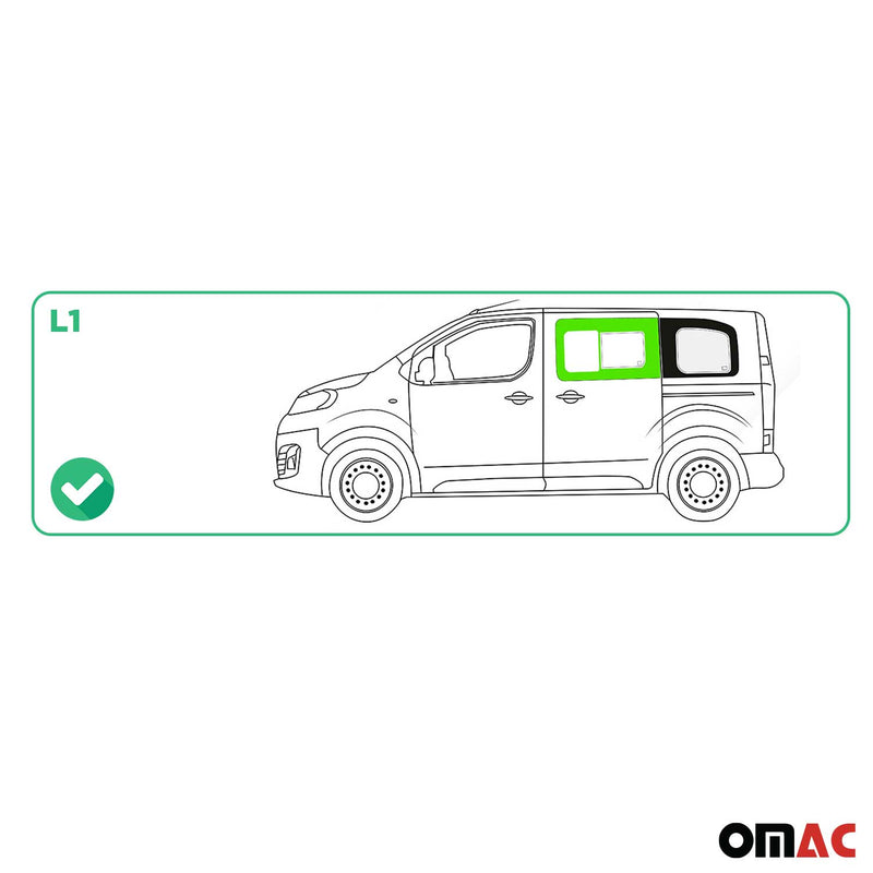 Finestrino laterale scorrevole per Opel Vivaro 2019-2024 Nero Automatico Sinistro L1