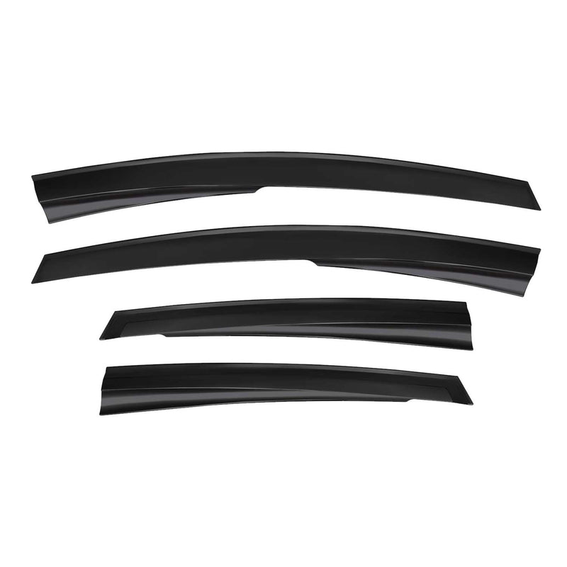 4 deflettori d'aria e deflettori antipioggia per Ford Fiesta Hatchback 2008-2017 5 porte Scuri