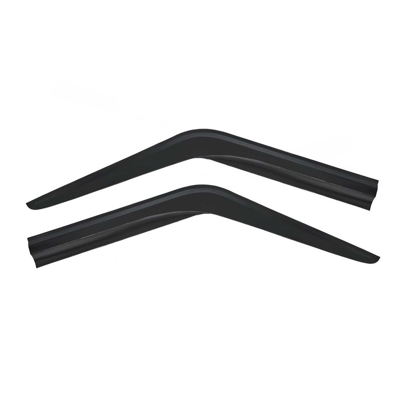 2 deflettori d'aria e deflettori antipioggia per Ford Transit 2000-2014 in acrilico scuro