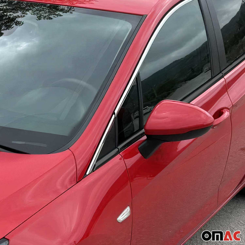Listelli decorativi per finestrini Opel Astra K 2015-2019 in acciaio inox cromato, 8 pezzi 