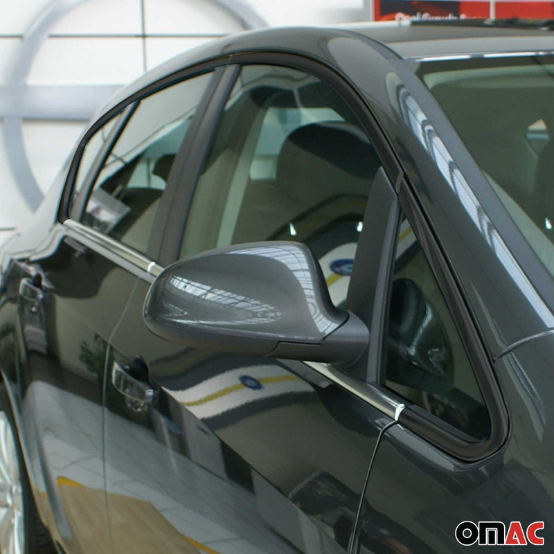 Listelli decorativi per finestrini Opel Astra J 2009-2015 in acciaio inox cromato, 4 pezzi 