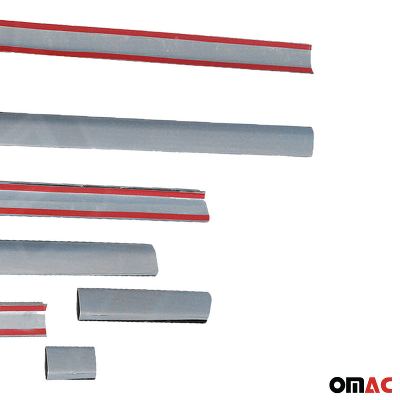 Protezione per porta laterale con striscia per VW Transporter T5 2003-2015 porta singola L2 cromata