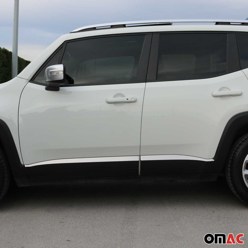 Striscia di finitura per portiera laterale per Jeep Renegade 2015-2024, cromata spazzolata