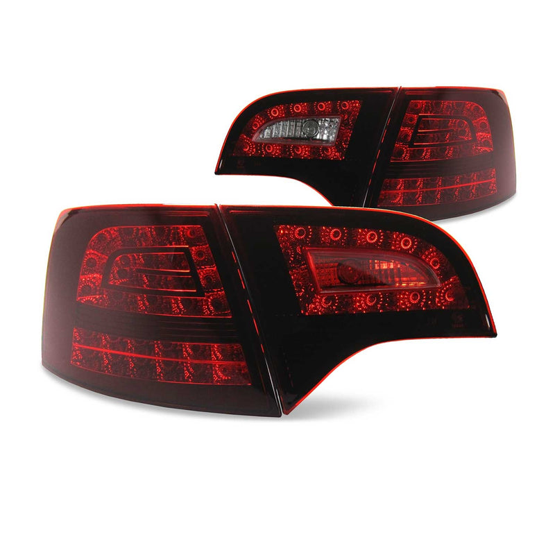 Fanali posteriori per Audi A4 Avant B7 2004-2008 rosso scuro 4 pezzi