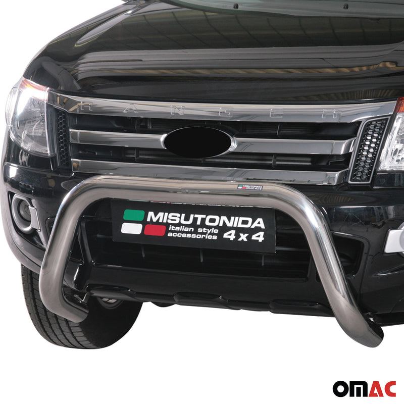 Protezione anteriore per Ford Ranger 2012-2015 ø76mm acciaio argento