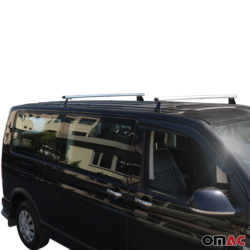 Barre portatutto per VW T7 Multivan 2021-2024 barre trasversali in alluminio argento 2 pezzi
