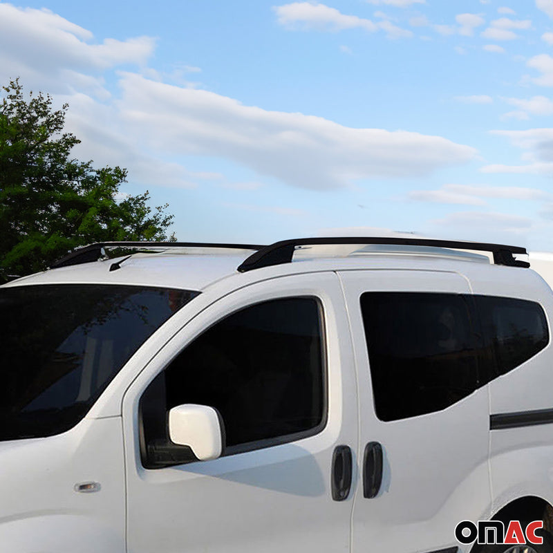 Barre trasversali portatutto in alluminio per Peugeot Partner Citroen Berlingo Nero