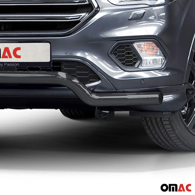 Barra di protezione anteriore per Ford Kuga 2017-2025 con ABE acciaio nero 