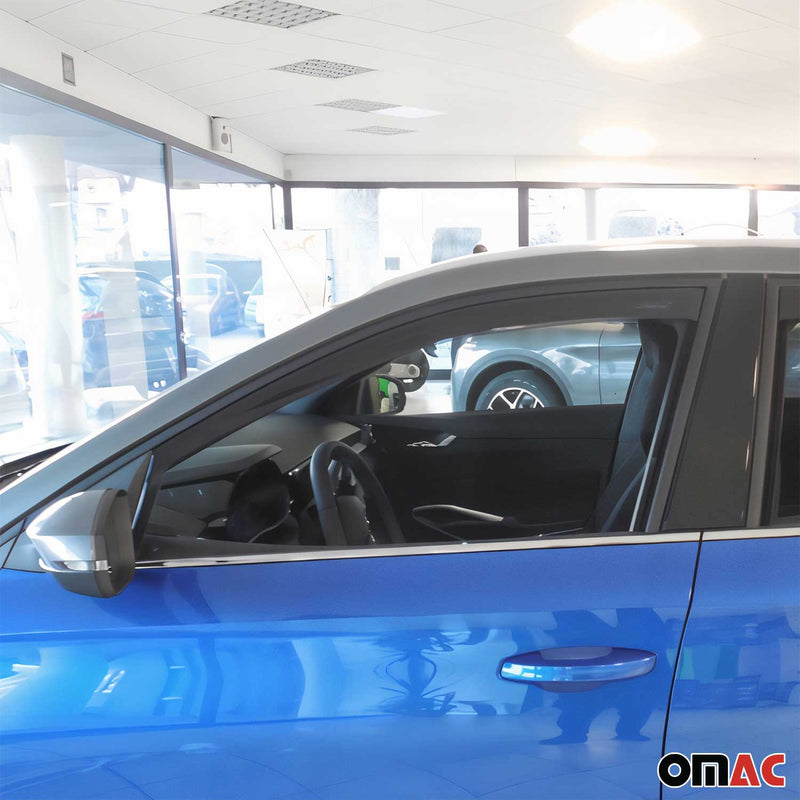 Deflettore antivento e antipioggia per Skoda Fabia 4 2021-2023, protezione antivento 4x