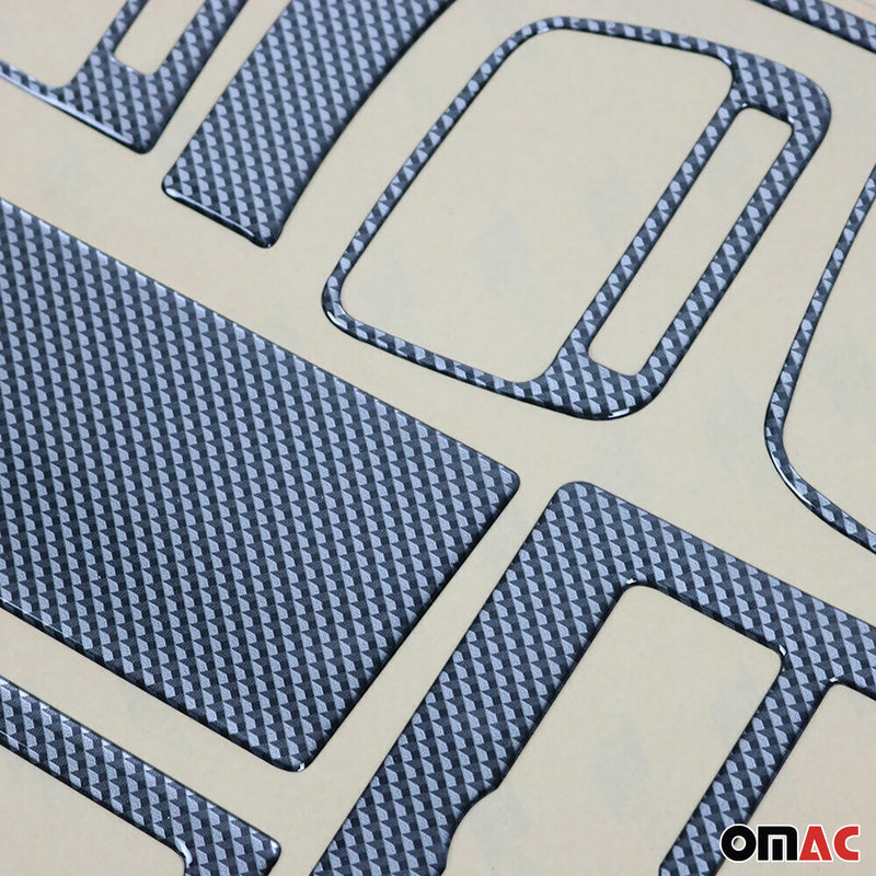 Decorazione interna abitacolo per Audi A6 C5 4B 1997-2001 effetto carbonio 12 pezzi