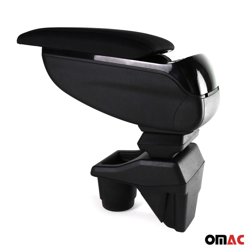 Armlehne Mittelarmlehne für Renault Clio 2019-2025 PU-Leder ABS Schwarz