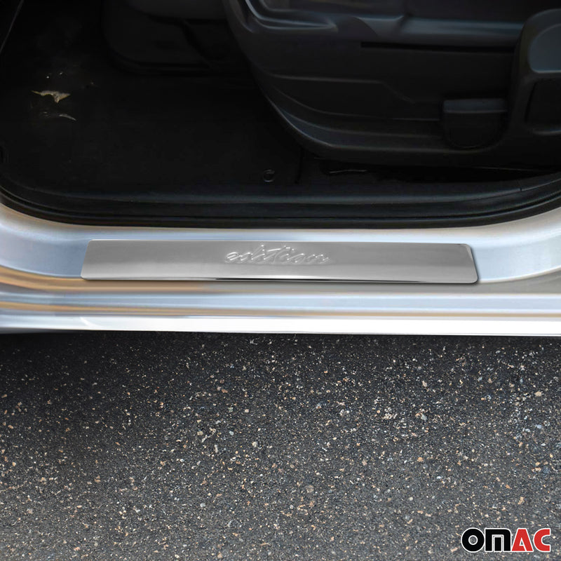 Protezioni battitacco per Nissan Navara 2015-2025 in acciaio inox, 4 pezzi