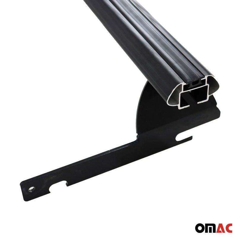Portapacchi da tetto per Ford Ecosport 2015-2024, alluminio, nero, 2 pezzi