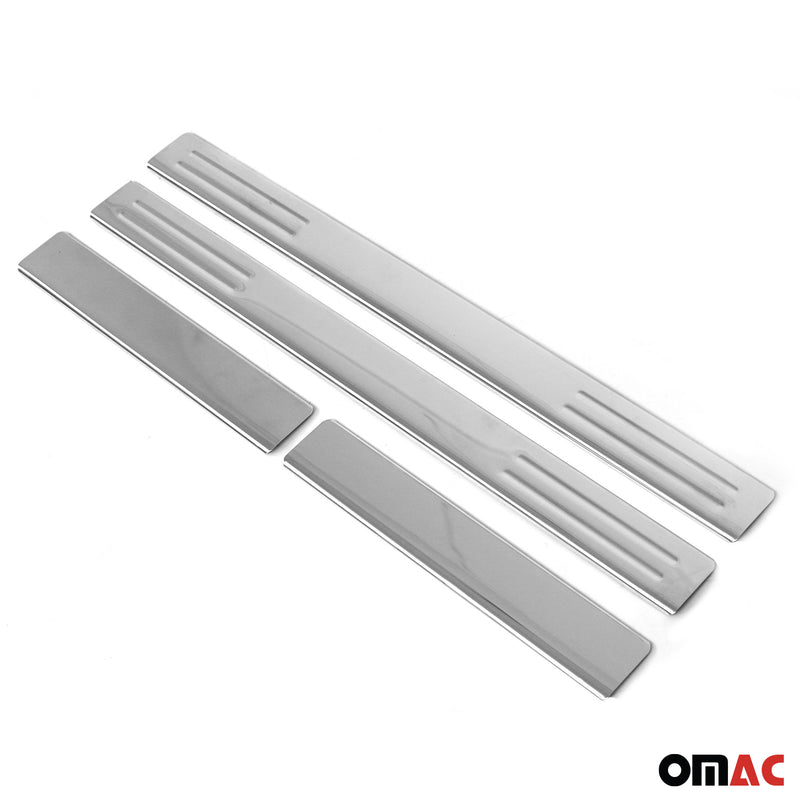 Soglie porte per Dacia Duster 2010-2018 in acciaio inox argento 4 pezzi