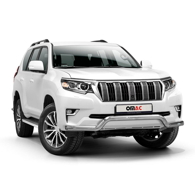 Frontbügel Frontschutzbügel für Toyota Land Cruiser 150 2017-2022 Silber ABE