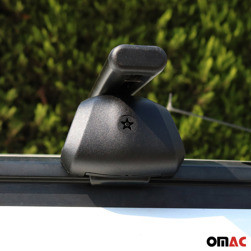 Base portapacchi per Lincoln MKC 2015-2019 ABE Nero 2x