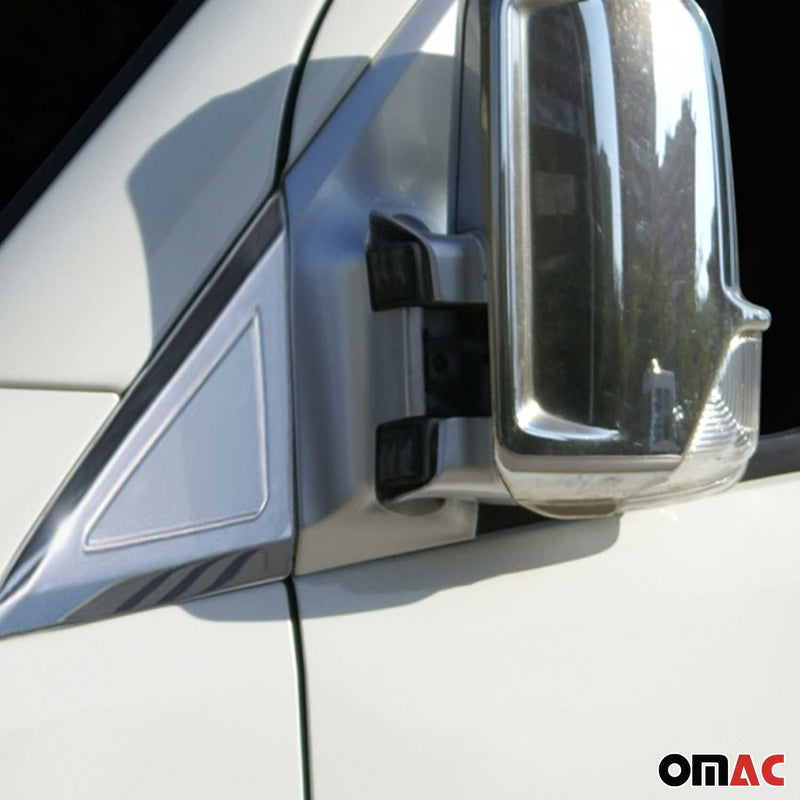 Strisce triangolari per finestrini per Mercedes Sprinter W906 2006-2018 cromate, 2 pezzi 