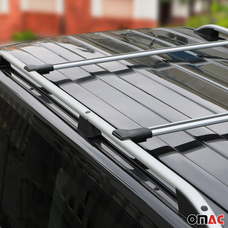 Portapacchi da tetto per Ford Transit Tourneo Custom 2013-2024 grigio alluminio