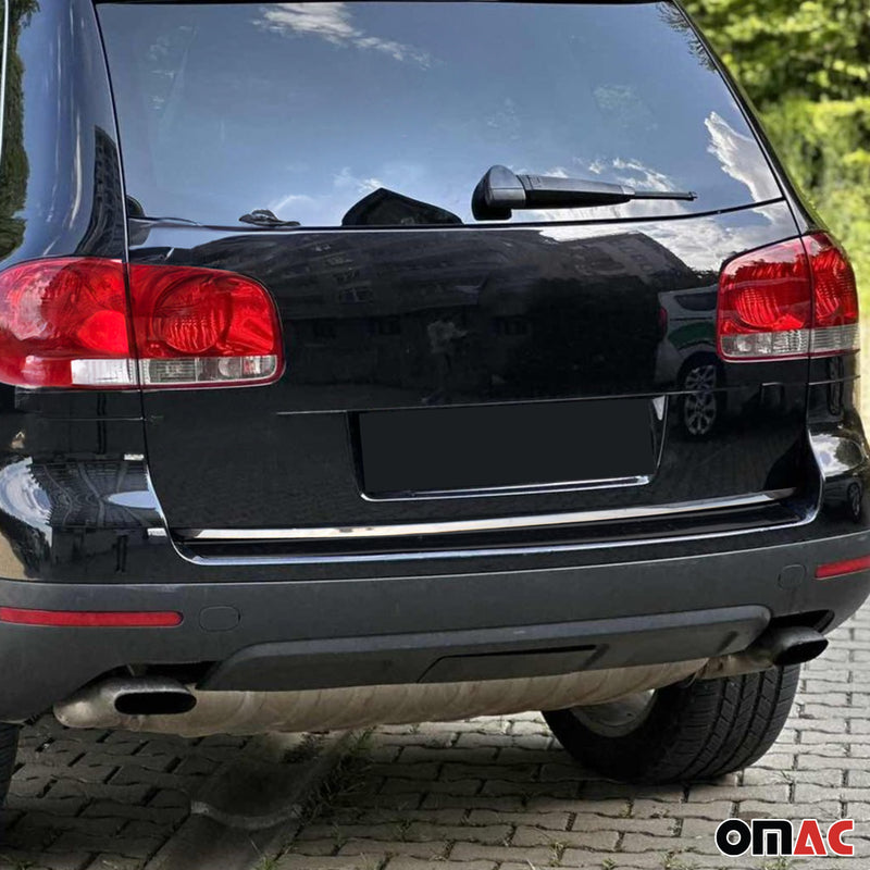 Listello decorativo inferiore per bagagliaio per VW Touareg 2002-2010 in acciaio inox cromato 