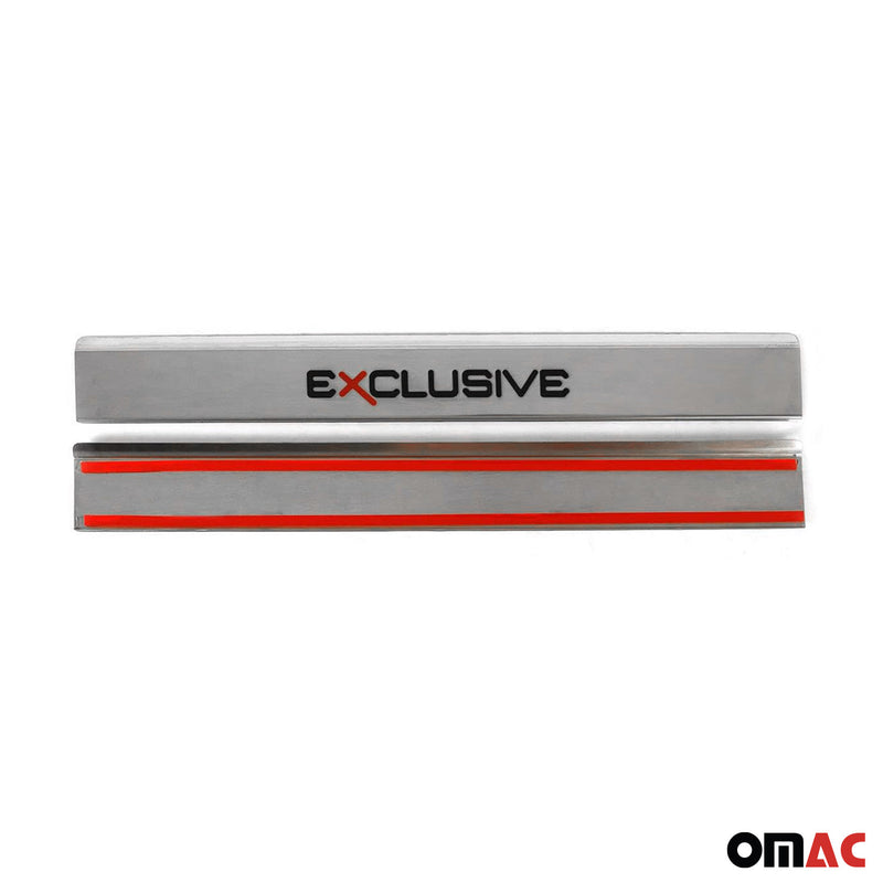 Soglie porte Exclusive per Opel Astra J 2009-2018 acciaio inox 2x 