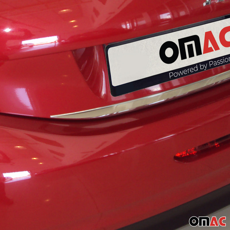 Modanatura posteriore del bagagliaio per Peugeot 208 2012-2020 inferiore in acciaio inox cromato