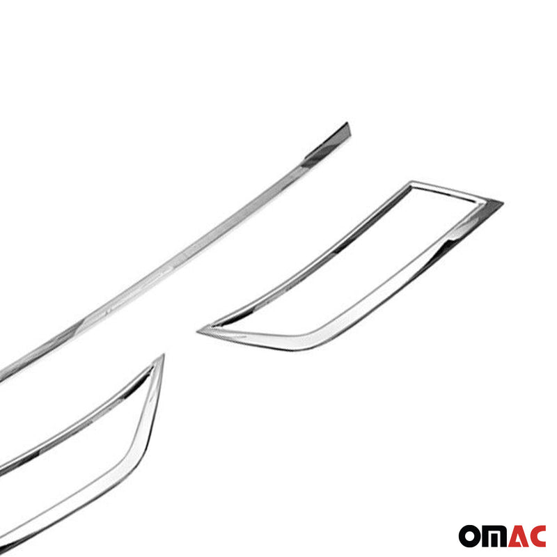 Listello posteriore per bagagliaio per Skoda Octavia 2012-2019 in acciaio inox cromato, 3 pezzi 