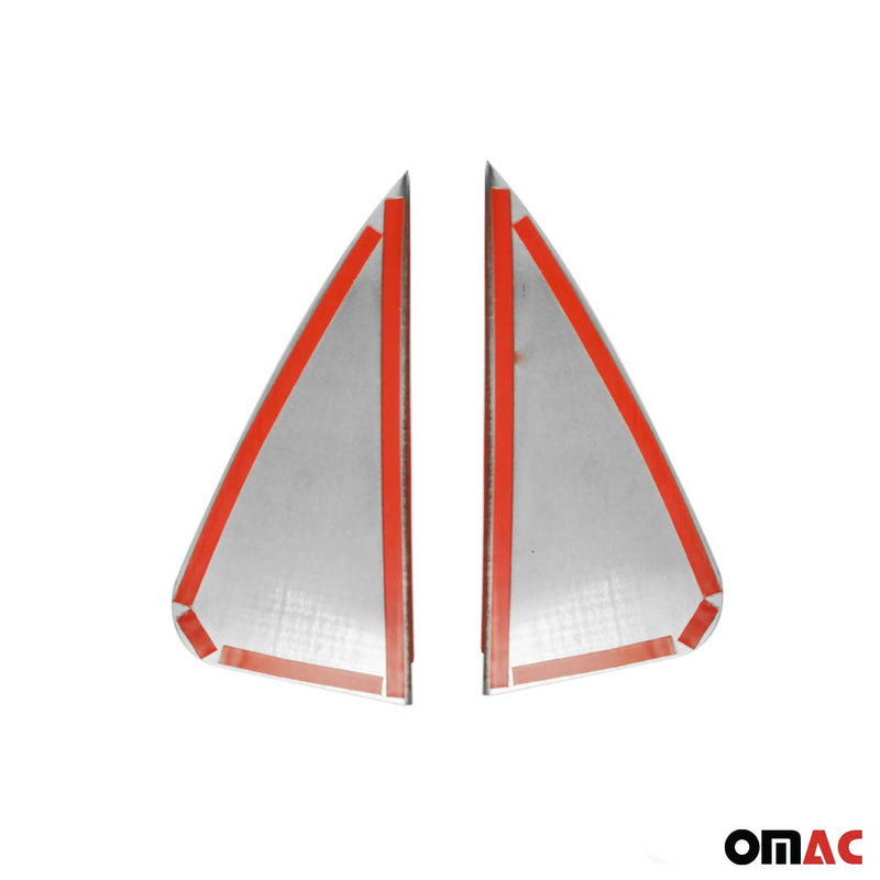 Strisce triangolari per finestrini per Daihatsu Terios 2006-2017 in acciaio inox cromato 2x 