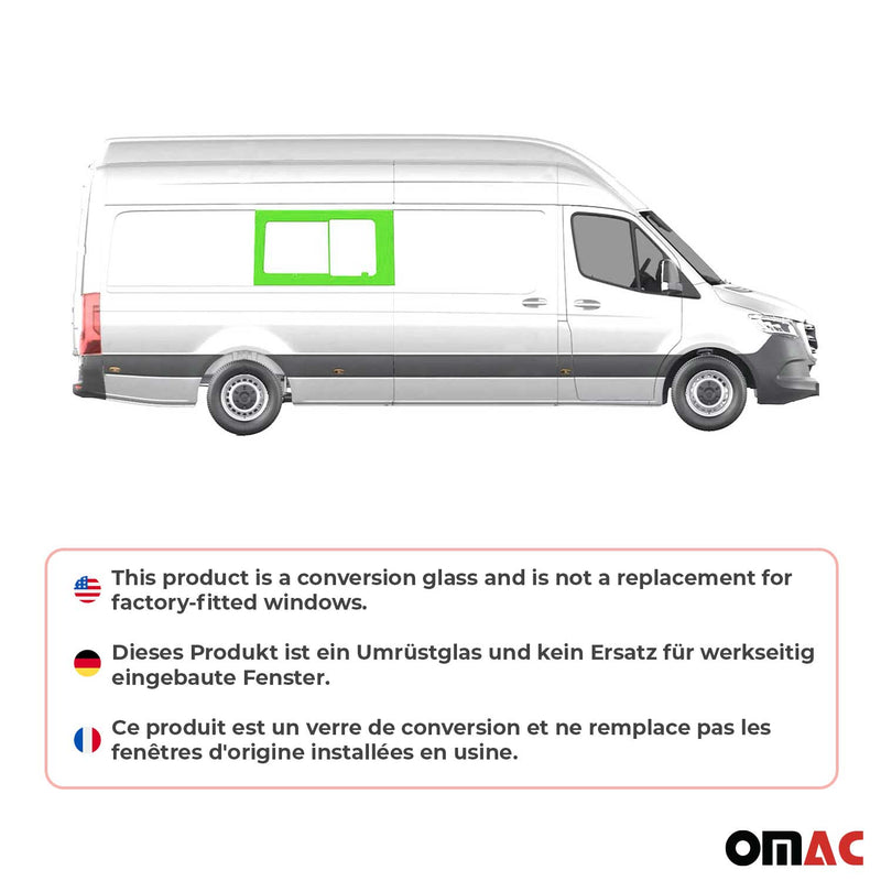 Vetro di sicurezza per finestra scorrevole per VW Crafter 2006-2017 Porta scorrevole destra L3 L4