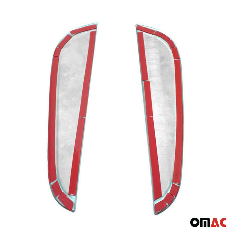 Rivestimento del montante della porta del montante B per Nissan Navara 2015-2020 in acciaio inossidabile argento, 2 pezzi