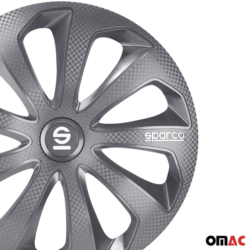 Coprimozzi Sparco 16 pollici Sicilia Grigio Carbonio 4 pezzi