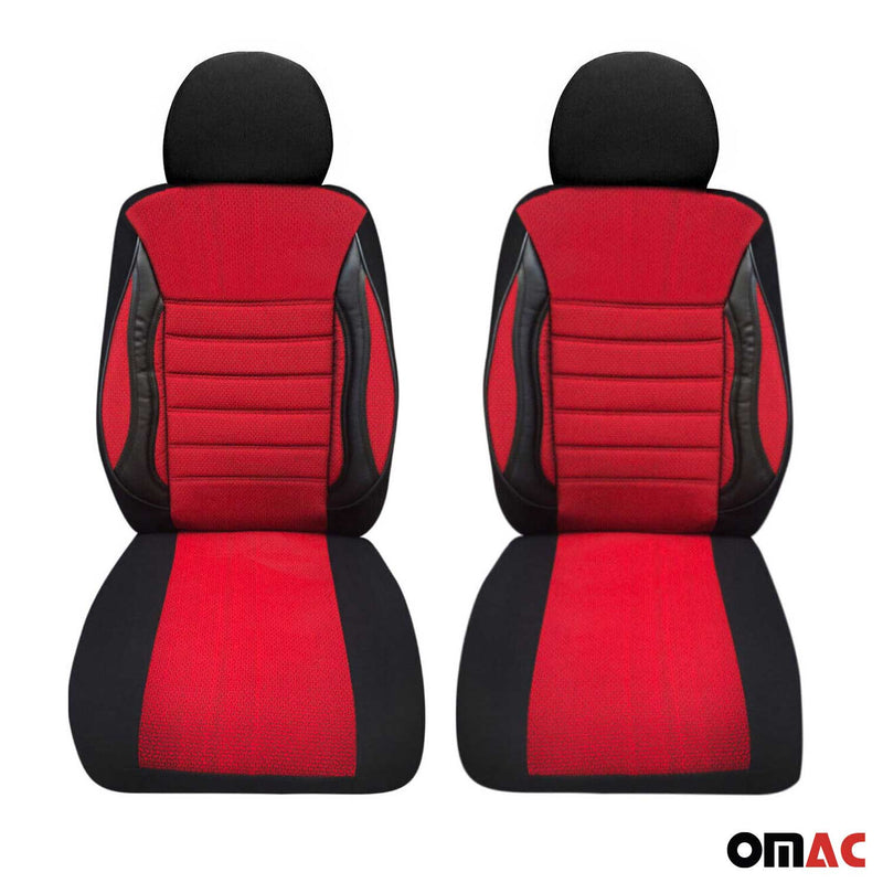 Coprisedili per VW T5 T6 Caravelle 2003-2025 Nero Rosso 2 posti anteriori
