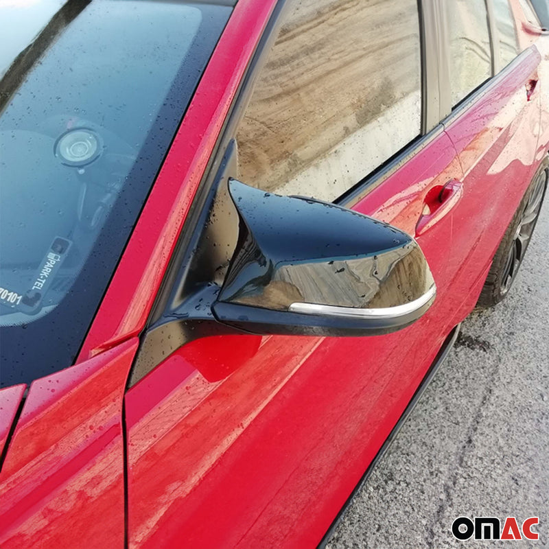 2011-2019 BMW 1er F20 Spiegelkappen Spiegelabdeckung ABS Schwarz Glanz 2tlg