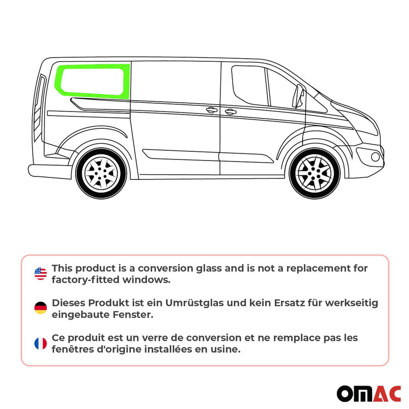 Finestrino laterale scorrevole per auto per Ford Transit Custom 2013-2024 destro L1