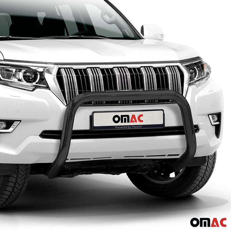 Barra di protezione anteriore per Toyota Land Cruiser J15 2017-22 ABE acciaio nero 