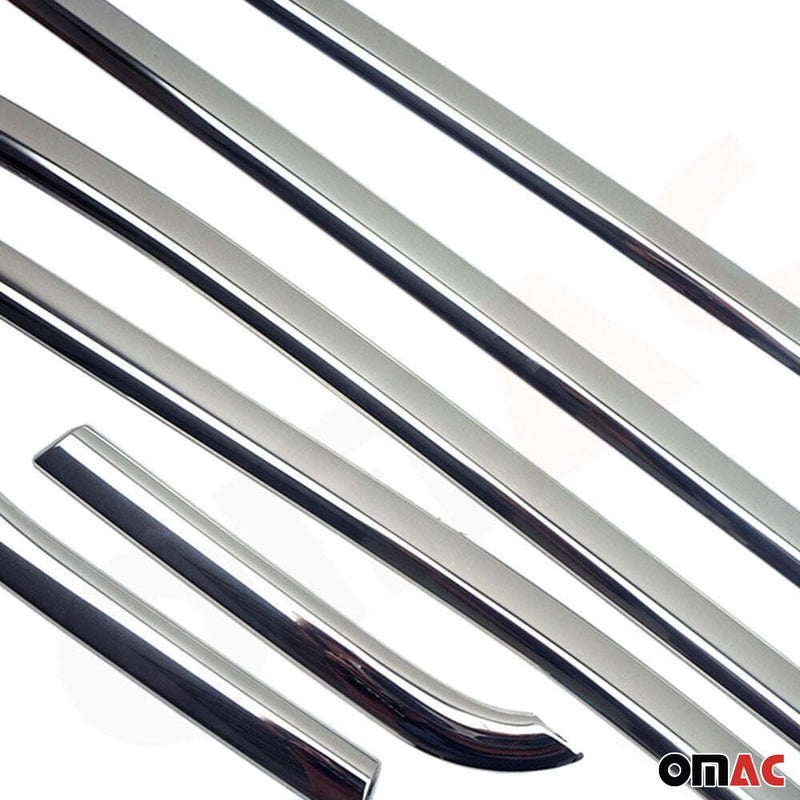 Listelli decorativi per finestrini Jeep Renegade 2014-2024 in acciaio inox cromato, 6 pezzi 