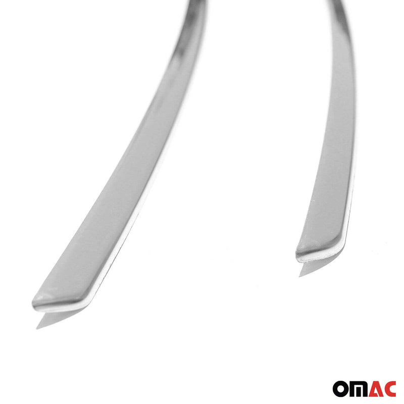 Strisce griglia radiatore per Fiat Doblo 2010-2014 acciaio inox argento 2 pezzi 