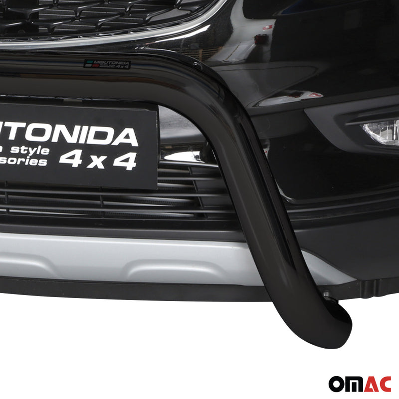 Protezione anteriore per Opel Mokka X 2016-2019 ø76mm acciaio nero