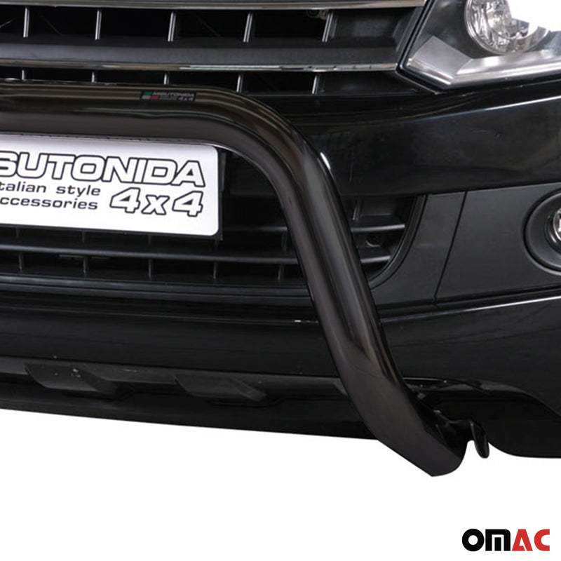 Protezione anteriore per VW Amarok V6 2016-2025 ø76mm acciaio nero 