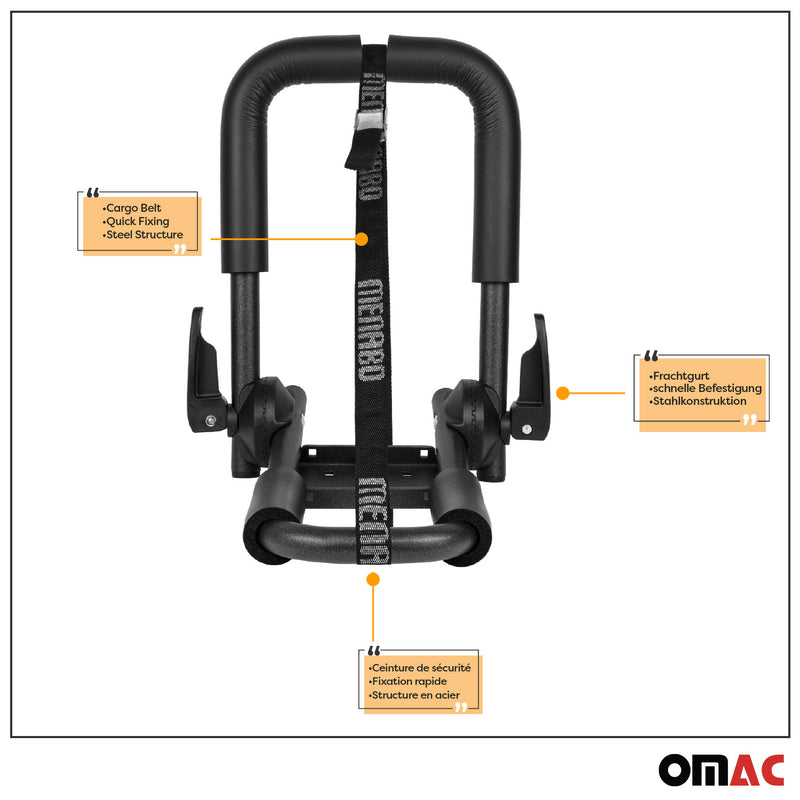 Supporto per kayak Menabo, supporto per canoa, supporto per auto e barca, supporto per kayak e barca, supporto J-carrier