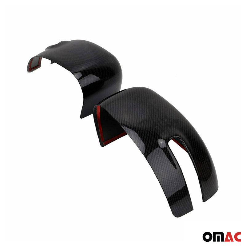 Calotte specchietti retrovisori per Jeep Renegade 2015-2024 in fibra di carbonio nera