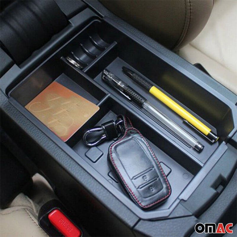 Box portaoggetti centrale per bracciolo Toyota RAV4 2013-2018 ABS Nero 