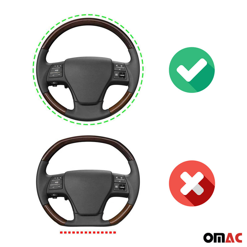 Coprivolante, protezione per volante, coprivolante, strisce blu nere, Ø 38-40 cm