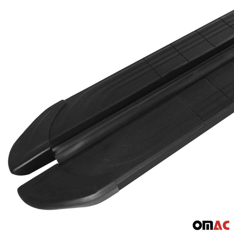 Minigonne laterali per pedane laterali per Ford Transit Custom 2012-2024 L1 Alu Nero
