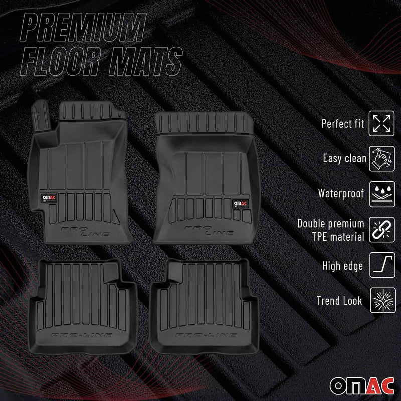 Tappetini in TPE neri per Subaru Forester 2008-2013, 4 pezzi