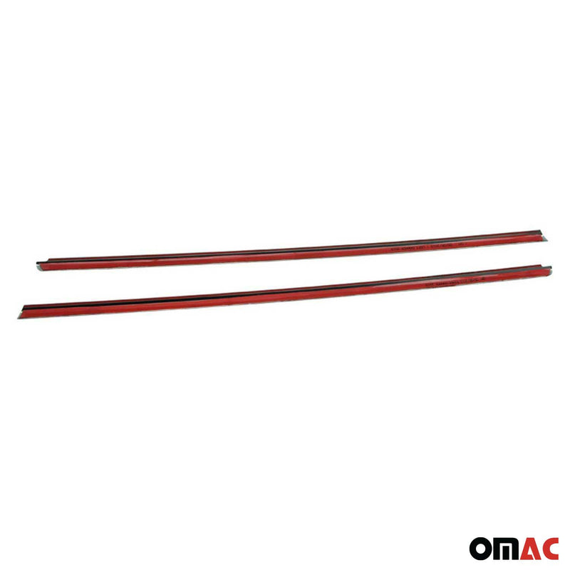 Listelli decorativi per finestrini per Dacia Dokker 2012-2021 in acciaio inox cromato, 2 pezzi 